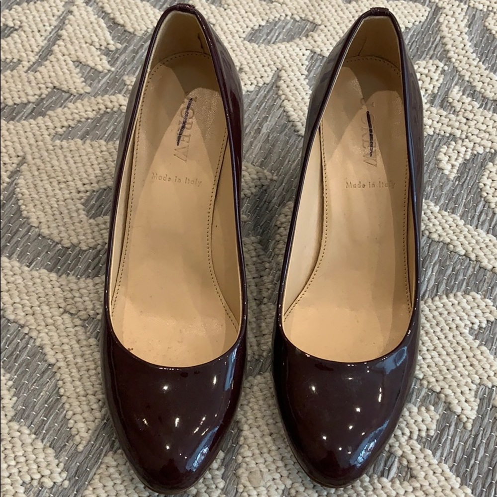 J.Crew block heels- almost brand new
